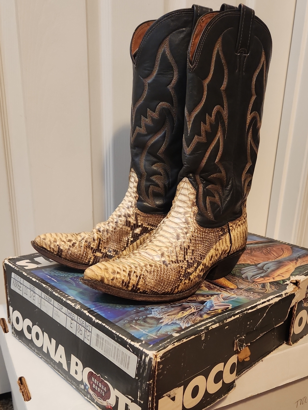 Nocona Python Skin Boots